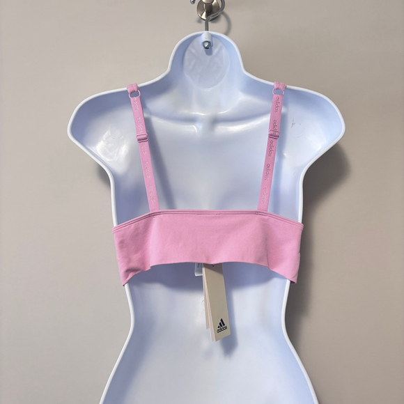 Adidas Women's Large Pink Longline Plunge Light Support Bra NWT - Picture 6 of 9